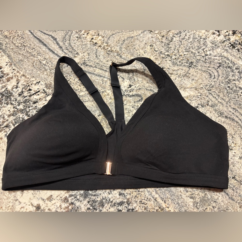 Athleta XL Black Women's front clip Intimate Bra